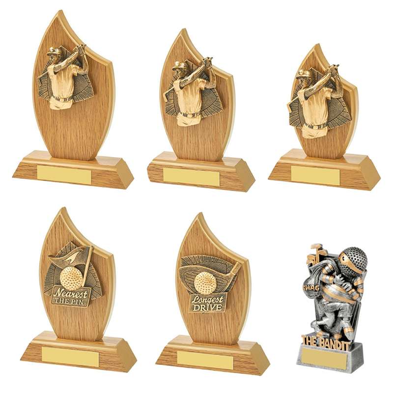 x 6 Assorted Golf Awards