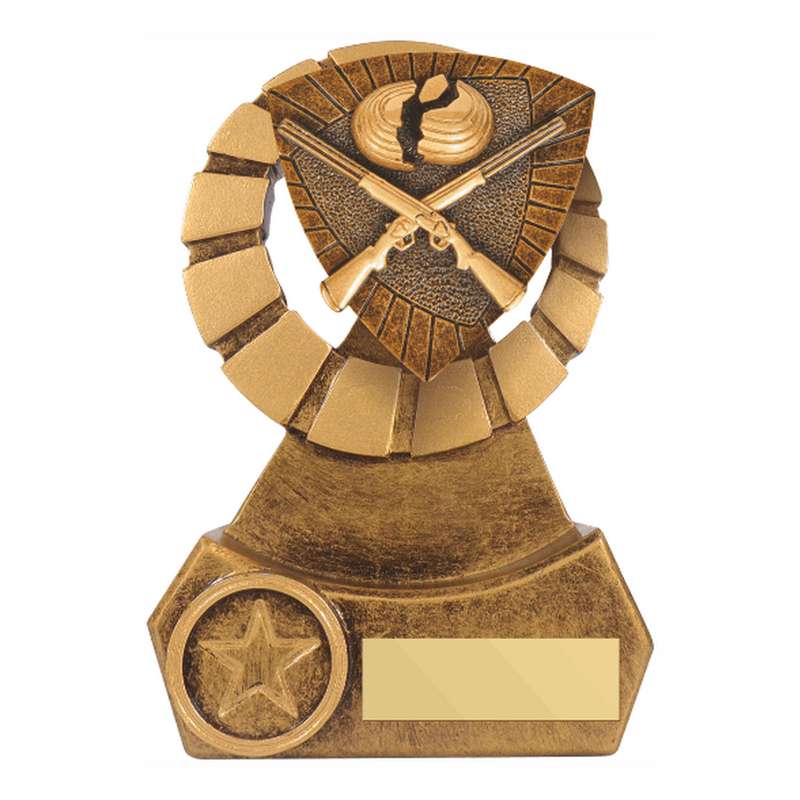 Antique Gold Resin Clayshoot Award 140mm – Ant Gold