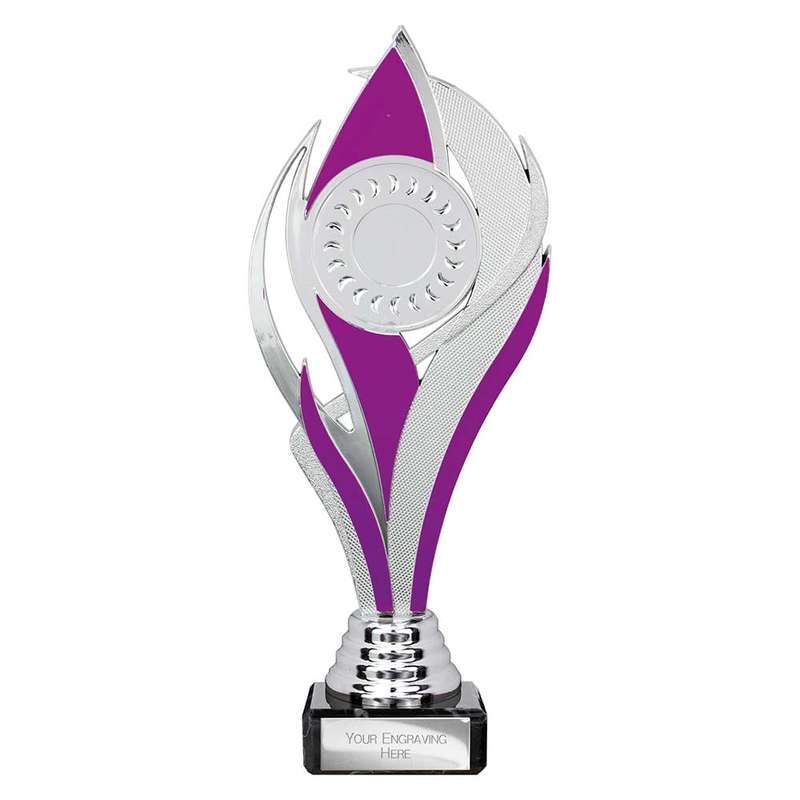 Volcano Trophy Silver & Purple